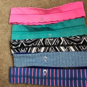 These are 5 Ivivva head bands
